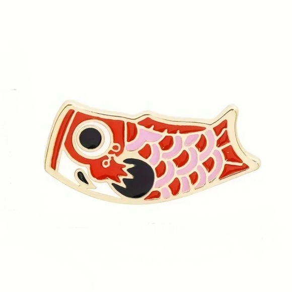 3/$15 Cute Koi Fish Enamel Pin Brooch - Picture 4 of 5